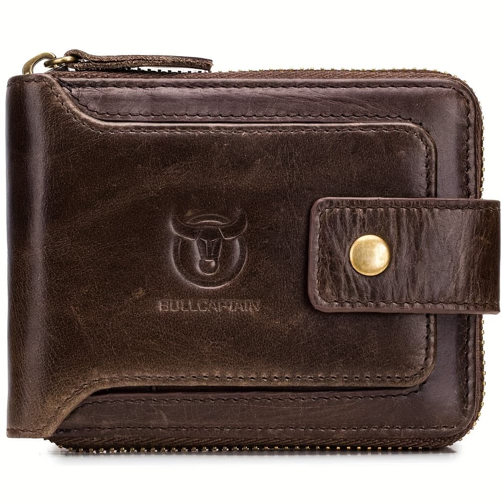 TEMU Bullcaptain Wallet For Men Id Zip