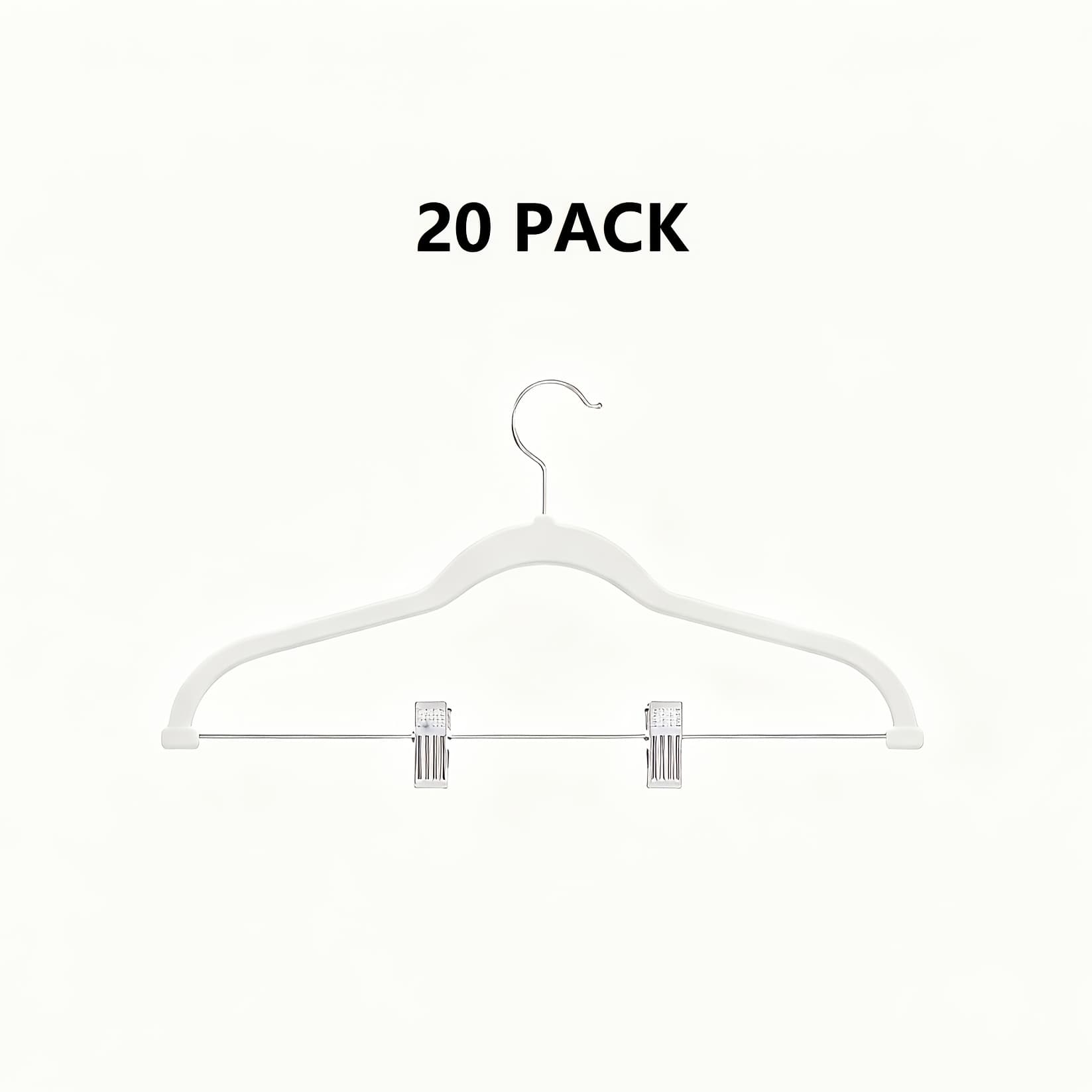 TEMU /50 Pack Velvet Closet Hangers - Non-slip Velvet Hangers For Dresses, Pants, Coats | Space Saving Closet Organizers With Skirt Hooks, Felt-lined Garment Hangers