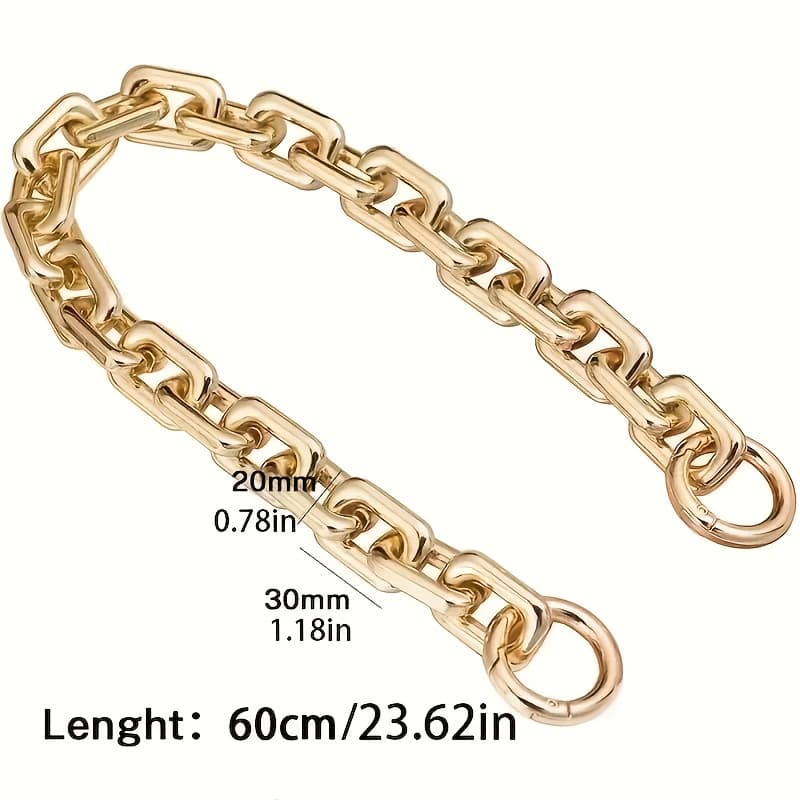 TEMU A Set Of 2 Sturdy Bag Chains, Designed With Thickened Chain Links, Fixed And With Elegant . Suitable For Making Handbags, Wallets, And Hand-held Bags, Diy Wallet Making., Diy Wallet Making