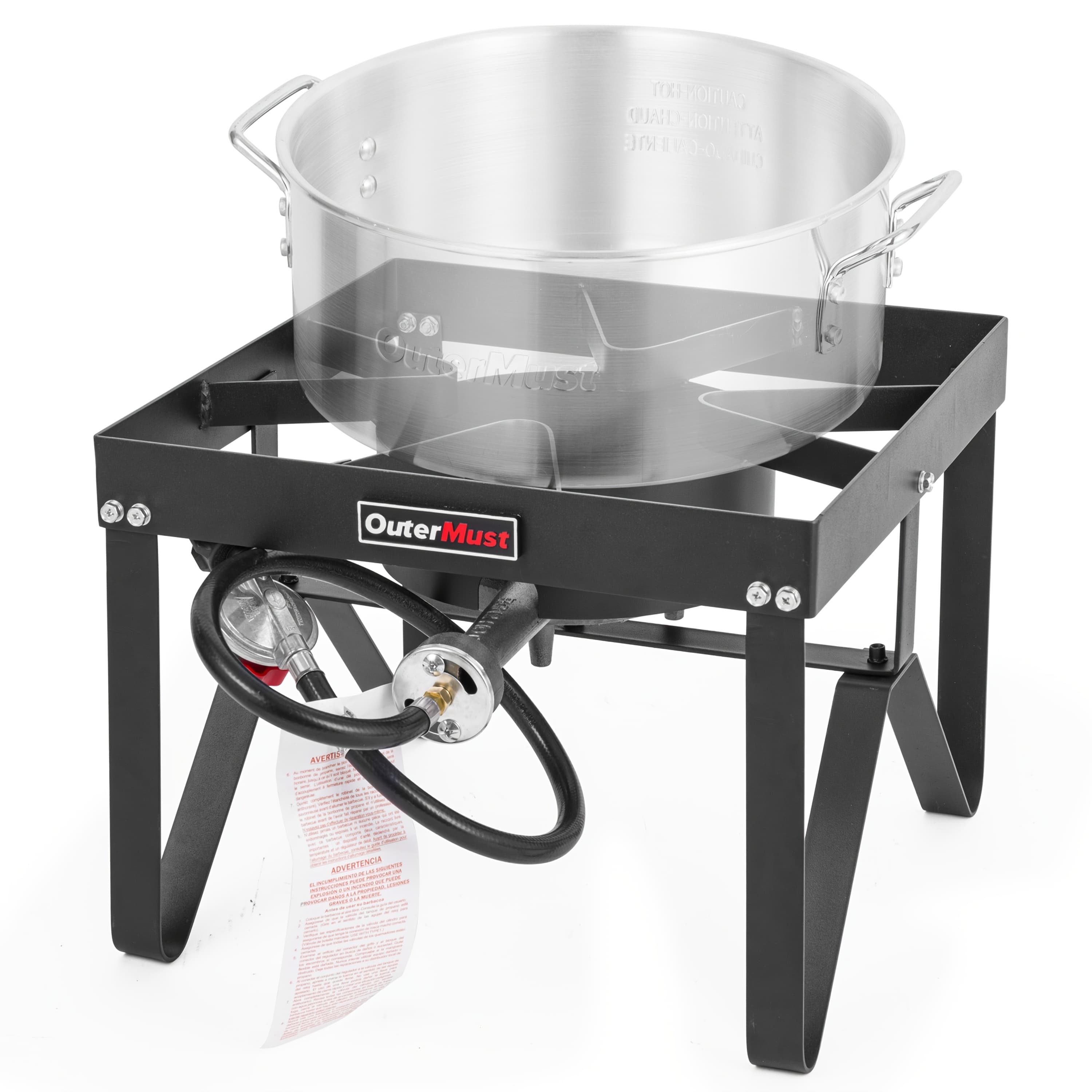 TEMU Outermust Portable Propane Burner With 10 Psi Regulator For Outdoor Cooking, Perfect For Frying Turkey & Thanksgiving