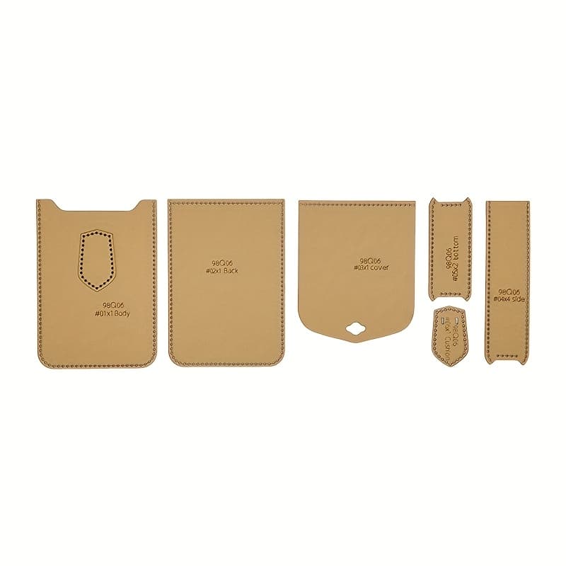 TEMU 6pcs Mobile Phone Bag Shoulder Crossbody Bag Making Template Handmade Leather Plate Mold Leather Tools Additions, Wallet Making, Diy Wallet Making