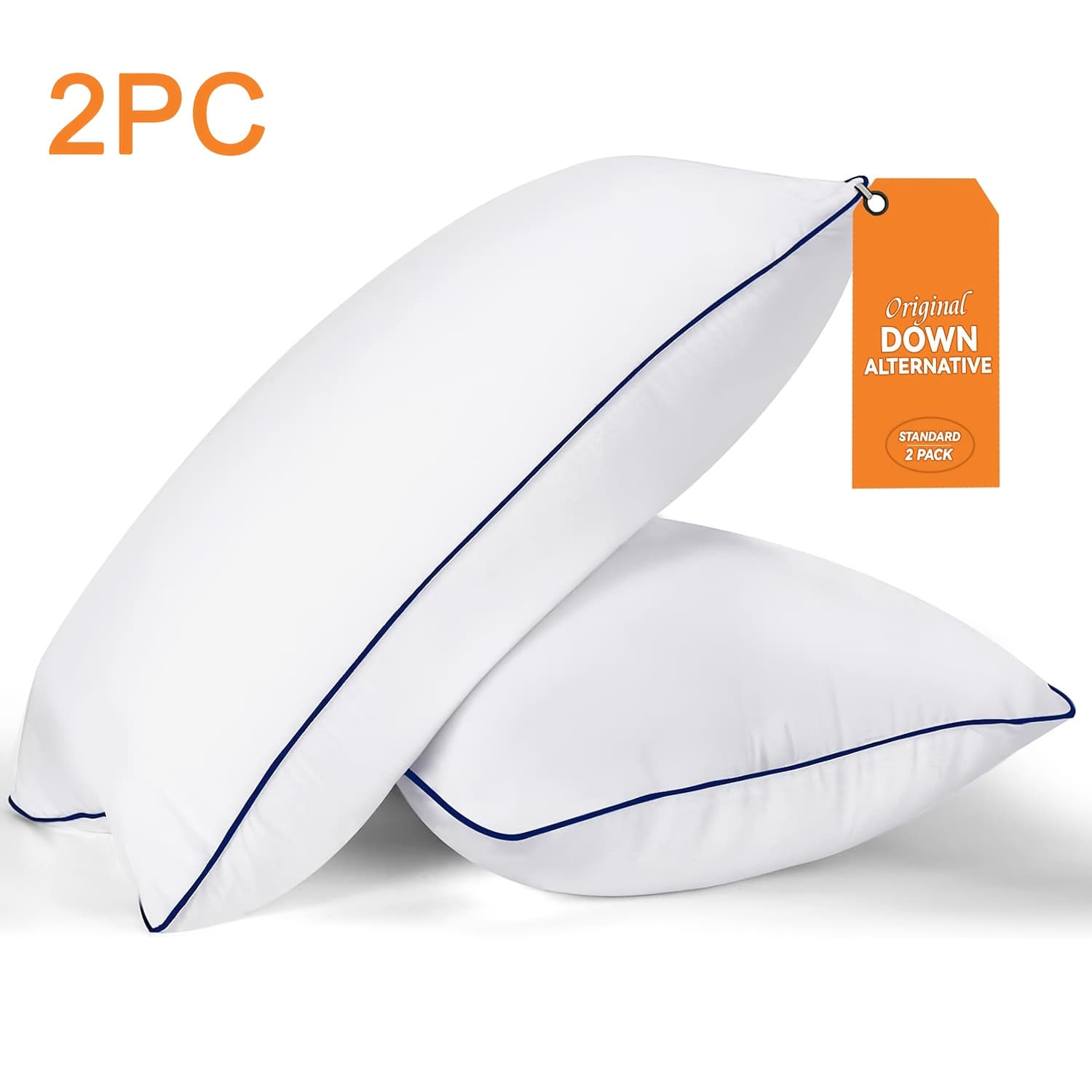 TEMU 2/4pcs Luxury Quality Neck Support Bed Pillows Standard Queen King Size - Soft, Deep , Home Or Gifting