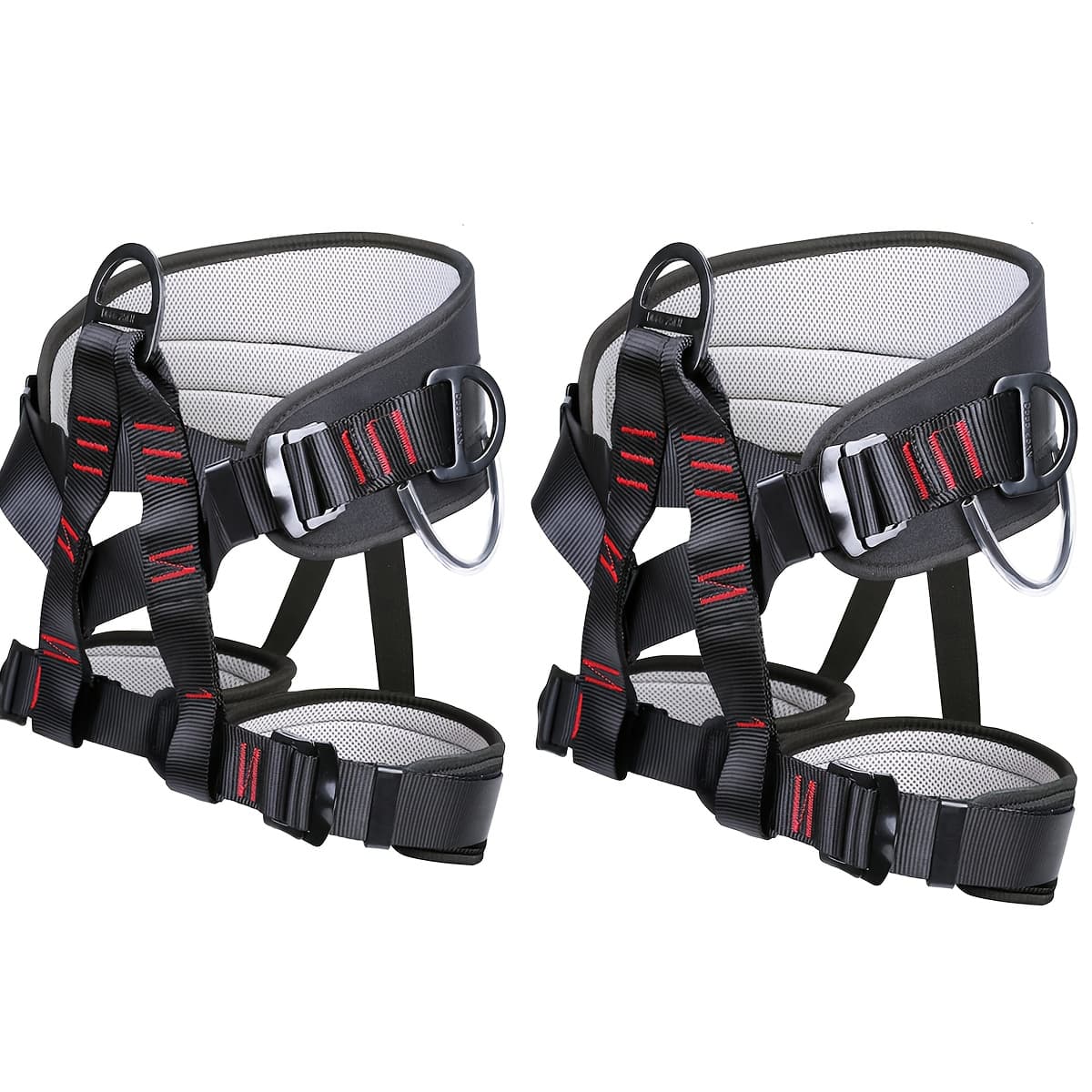 TEMU 2pcs Climbing Harness, Thicken Safety Belt, Protect Waist Safety , Professional Half Body Harness For Outdoor Adventure Activities