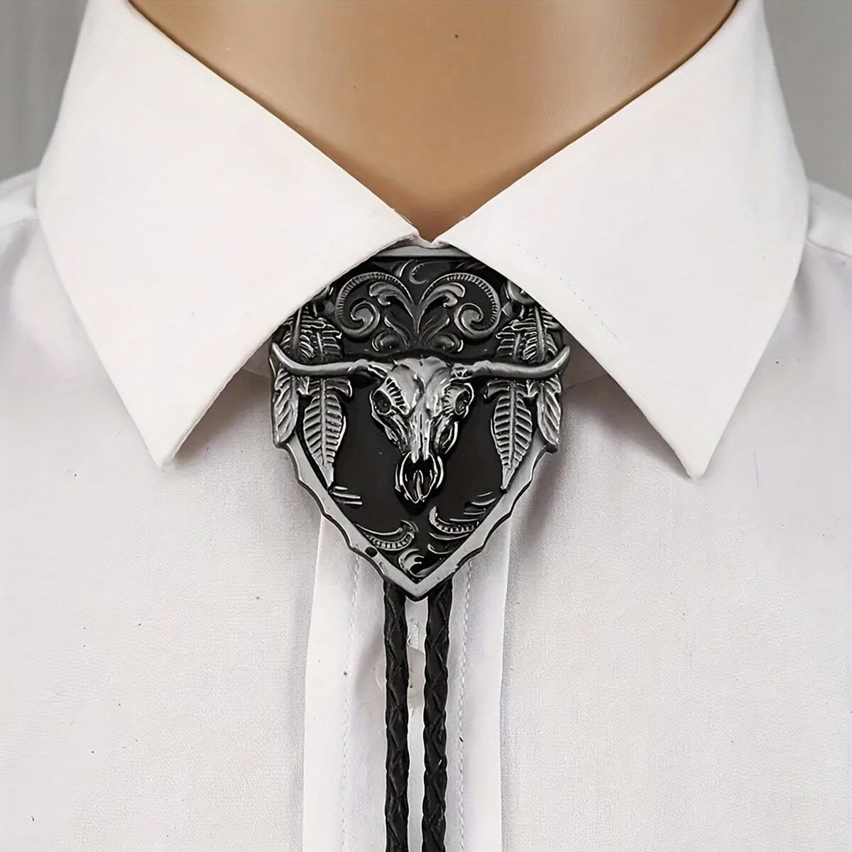 TEMU 1pc Vintage Western Cowboy Tie Fashion Trend Casual Tie Street Fashion Tie