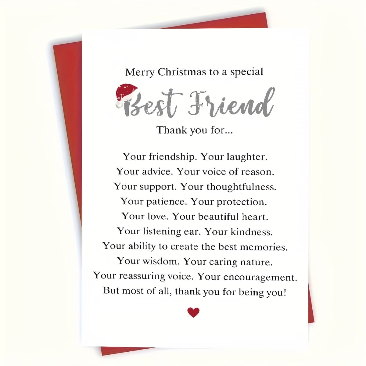 TEMU Set Of 4 (2 Holiday Cards + 2 Envelopes) Christmas Friendship Cards, Paper Seasonal Cards, Perfect For , Festive Gifts, Holiday Greetings, No Power Needed
