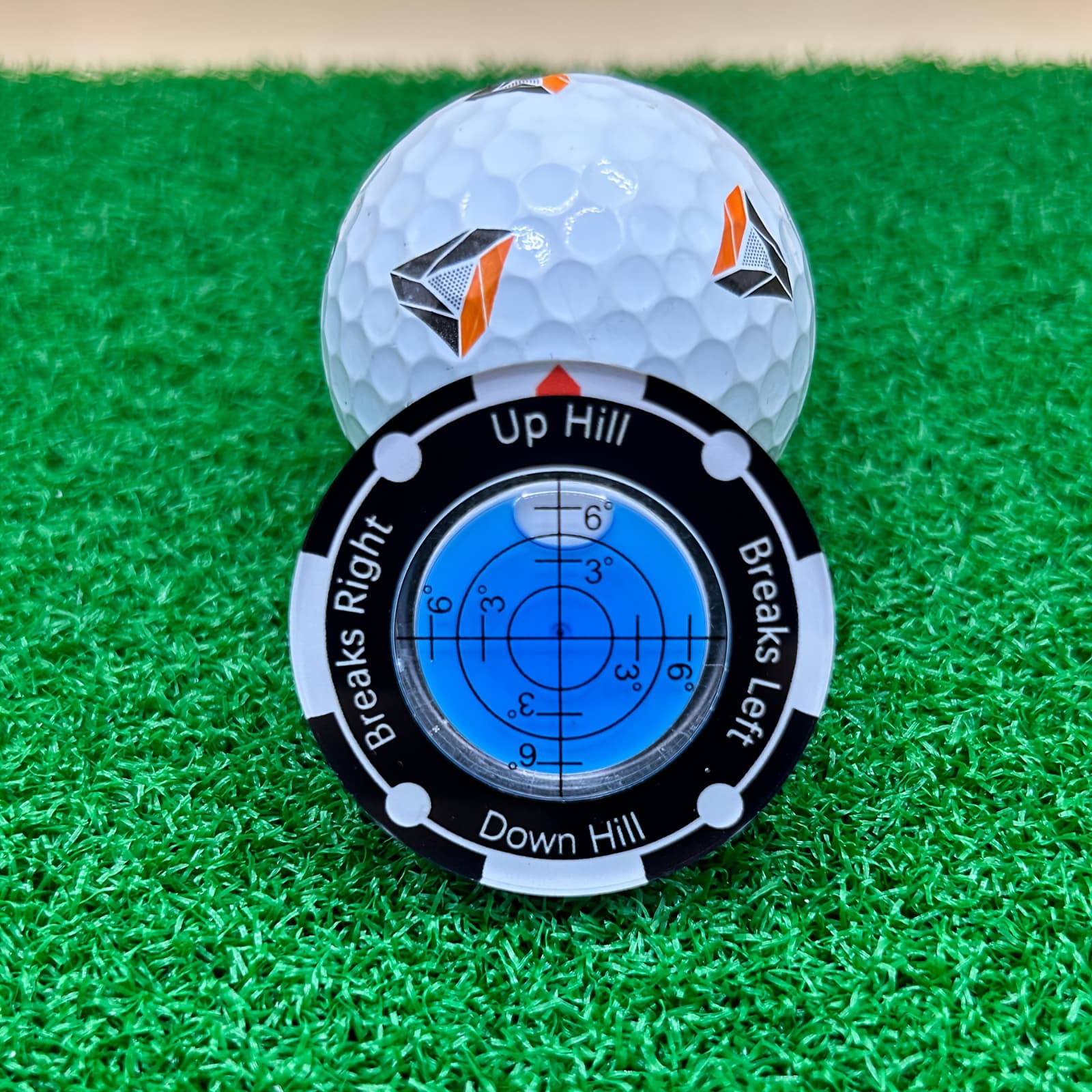 TEMU Golf Acrylic Reader Ball Marker