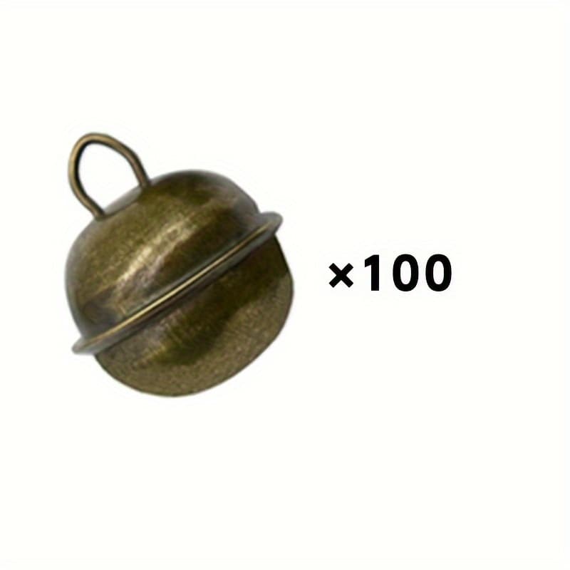 TEMU 100pcs Of Vintage Bells, Vintage Decorative Bells Suitable For Pet Pendants Christmas Tree Craft Decorations
