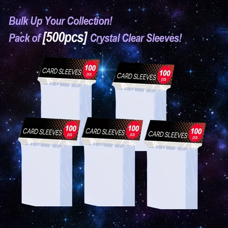 TEMU 500 Count Bulk Card Protectors | Sturdy Penny Sleeves For Sports Cards, , And Mtg - Reliable Defense