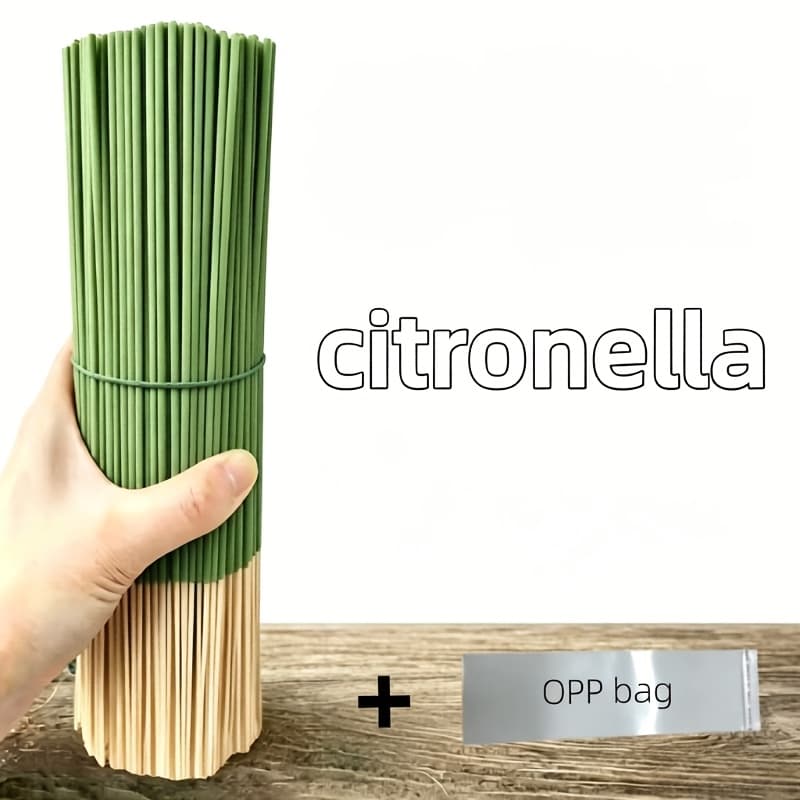 TEMU 43pcs - Citronella Incense Sticks, Light Green , 8.66 Inches Long, , Suitable For , Cleaning , Eliminating Negative Energy, Suitable For Thanksgiving, Christmas And Other Holidays