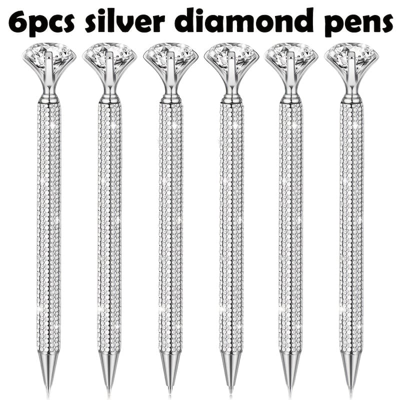 TEMU Crystal Sequins And Metallic Shine Diamond Ballpoint Pens Are Suitable For Weddings, Gifts For Brides, Birthday Presents, And Other Occasions