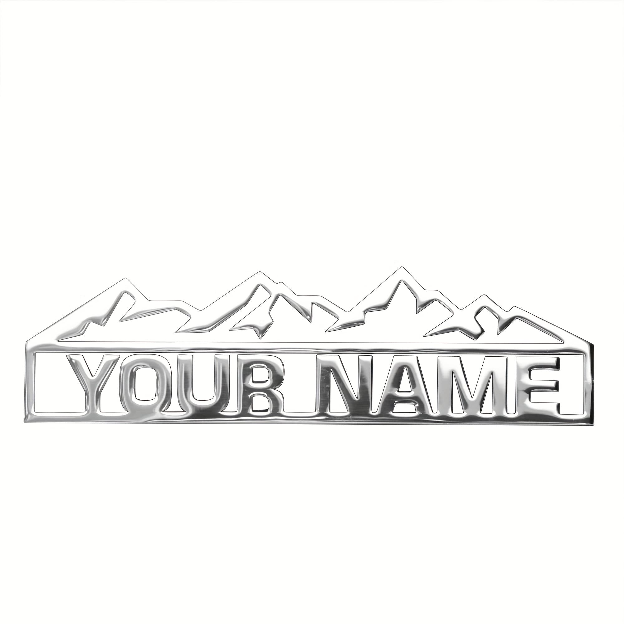 TEMU Custom Adventure Car Badge Emblems Letters - Letters Emblem For , Heavy Metal Stick Car Emblems And Badges Side