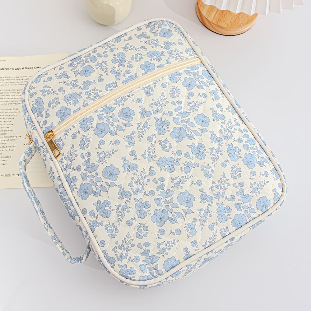 TEMU Cover Case For Women,portable Makeup Bag,large Tote Bags Organizer Quilted Carrying Case For Girls, Study Supplies Accessories Gifts For Women Storage Bag