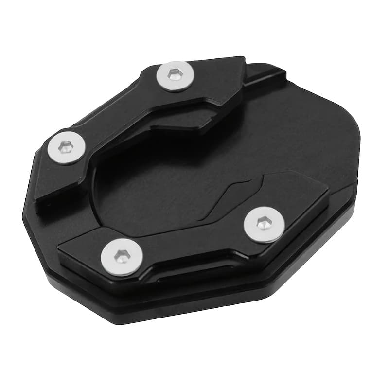 TEMU 1pc Foot Support Pad Motorcycle Modification Accessory Side Kickstand Anti-slip Base Enlarged Edge Single Support Pad