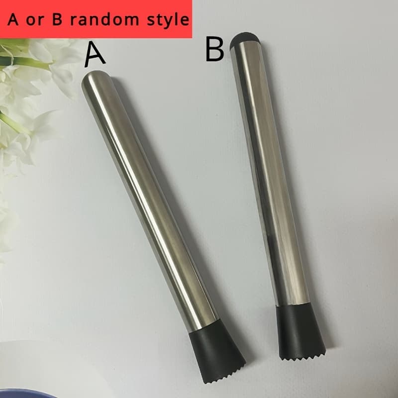 TEMU Muddler, Crushed , Hand-crushed Lemon, Juice Extractor, Shaker Cup, Stainless Steel Fruit Press, Ice Hammer, Kitchen Gadgets, Cocktail Making Gadgets, Random Style
