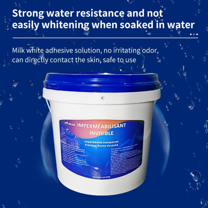 TEMU 5kg High Quality Transparent Waterproofing Adhesive Bathroom Tile Waterproofing Hardness Leakage Repair Material Window External Wall Leakage Without Smashing Brick Waterproof Glue