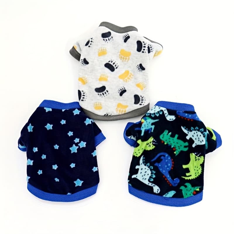 TEMU 3pcs Puppy Kitten Clothes Pet Warm Sweatshirt Fleece Hooded Sweater Suitable For Chihuahua, Yorkshire Terrier, Teacup Poodle And Other Ultra-small Dogs Warm Soft Clothing