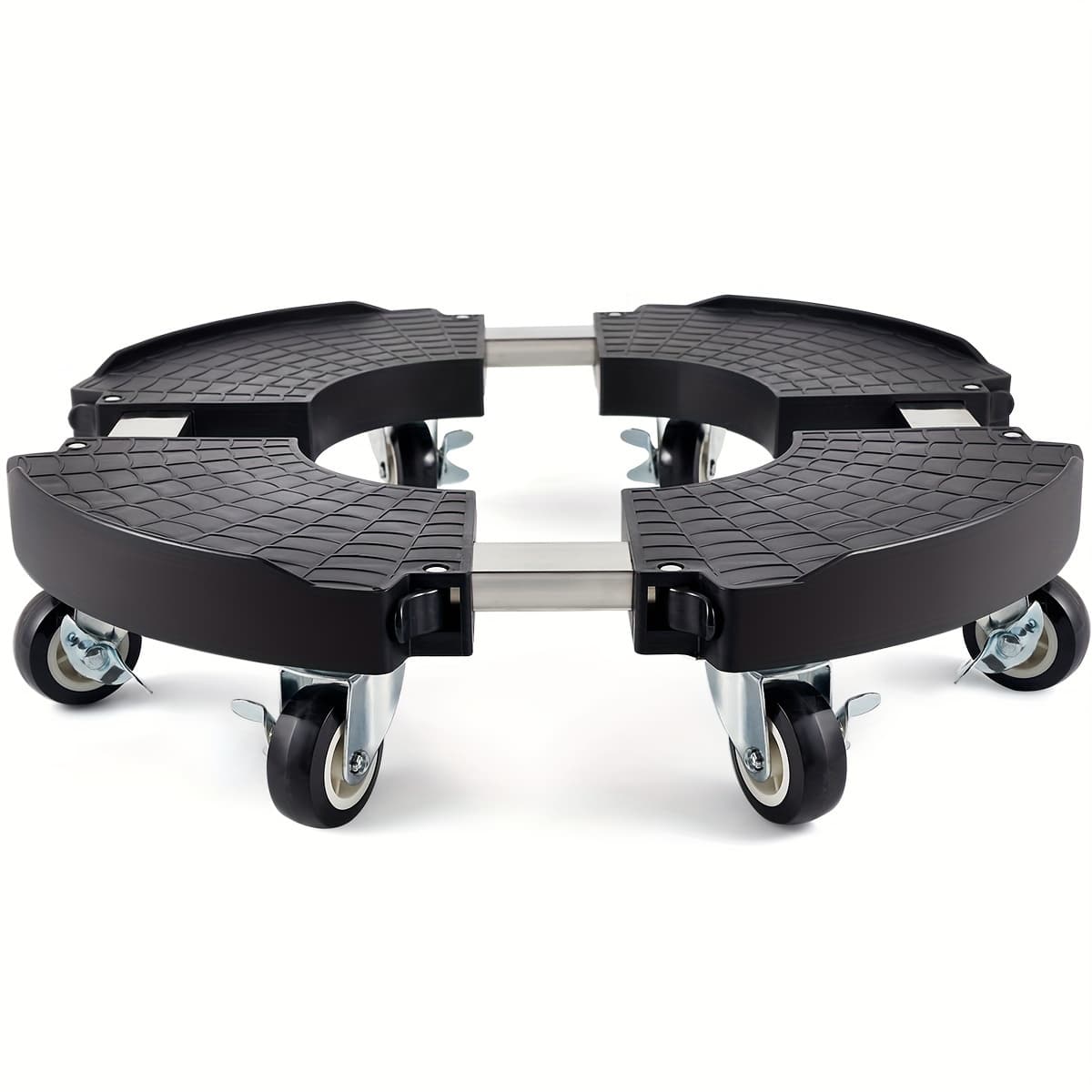 TEMU Plant Caddy With Wheels Heavy Duty With 8 Lockable Casters, Rolling Plant Stand Adjustable For 8 Inch-22 Inch Outdoor Indoor Large Plant, With Wheels Heavy Duty 330lbs Capacity