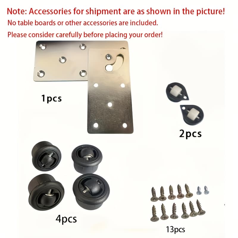 TEMU Minimalist Style Small Rotating Desk Office Table Hardware Accessory 90-degree Rotation Folding Tabletop Furniture Connector