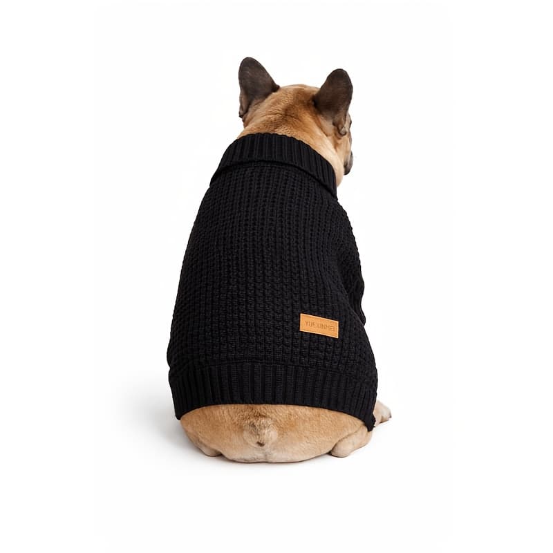 TEMU Threaded Cuffs, High Neckline, Texture Texture, Thick And Dirt-resistant, Comfortable And Breathable, Large, Medium And Small Pet Clothing