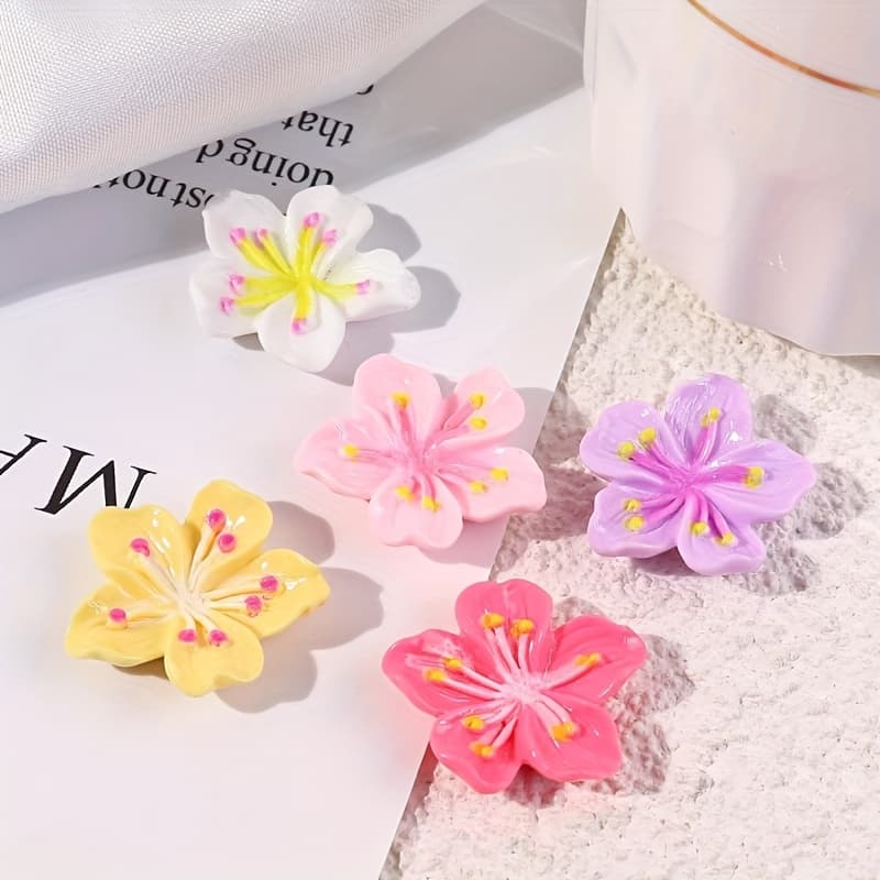 TEMU 50/100pcs Colorful Peach Charms For Necklaces, Bracelets & Earrings Crafting