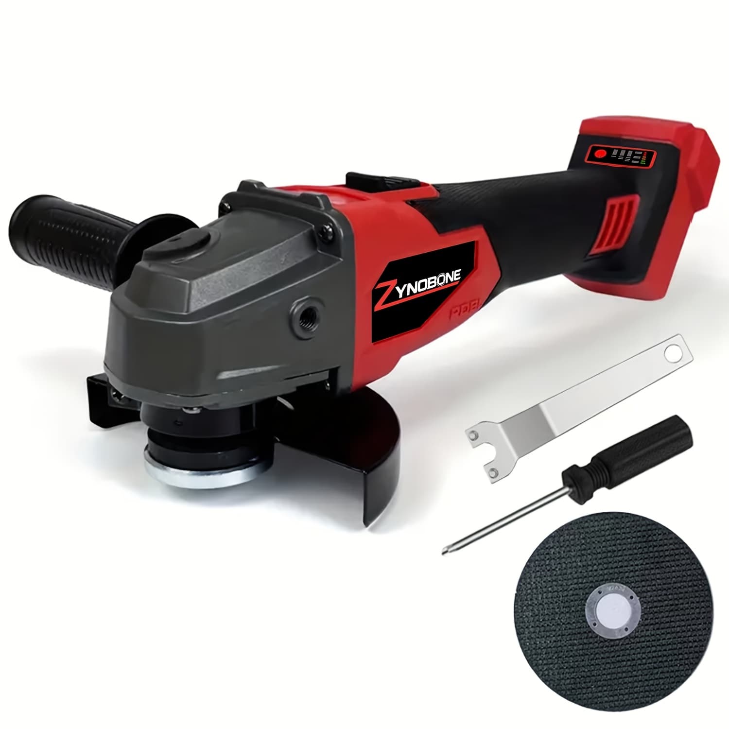 TEMU 4-1/2 Inch/5 Inch Cordless Compact Angle Grinder For 18v Batteries, With Non-locking Paddle Switch. Used For Tile, Stone, Steel, Polishing, And Grinding. (tool )