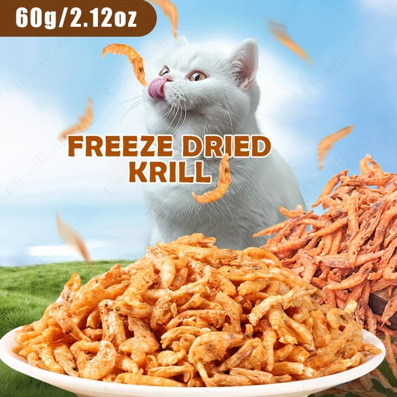 TEMU 4.23oz/2.12oz Freeze-dried For Cat Treats - No Salt Added, -rich Kitten Food Topper For , Cheek Development & Weight , Grain-free For Cats, Mixer For Wet Food