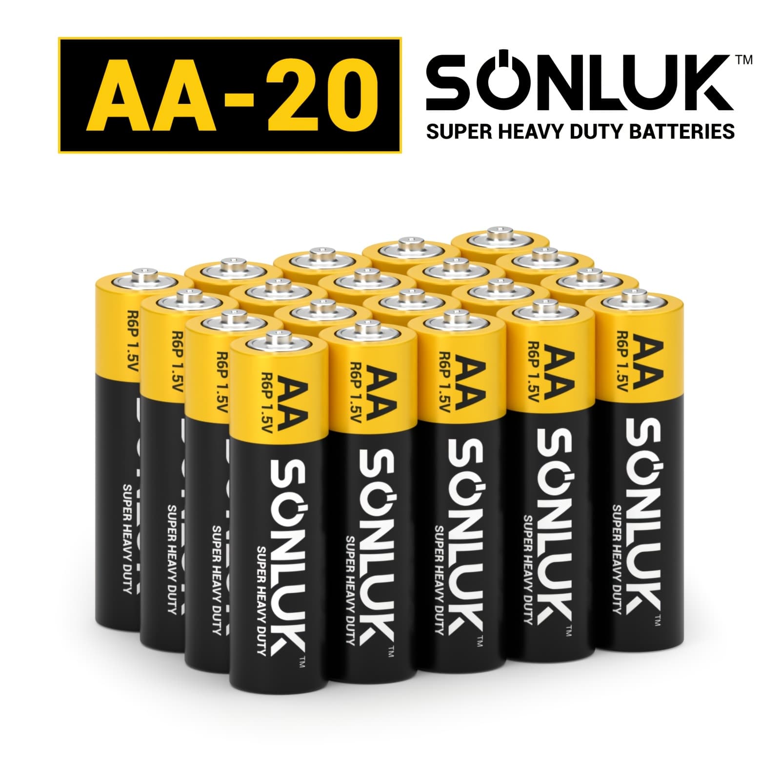 TEMU 80/60/40/20pcs Aa 1.5v Carbon Batteries, 3-year Disposable Battery For Remote Control, Clock, Toy, Wireless Mouse Keyboard, Camera And More