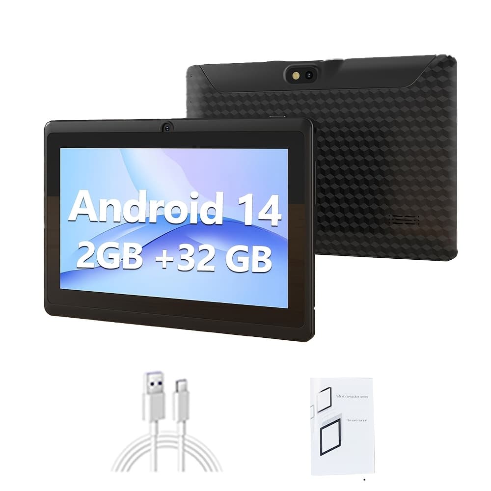 TEMU 14 Tablet, 2gb , 32gb Rom, With -core Processor, Hd Ips Display, Ultra-long Standby, Dual Cameras, Suitable For Daily Home Use And Travel, Tablet, Pad, Gift, 2026 New Product, Tablet, Pad