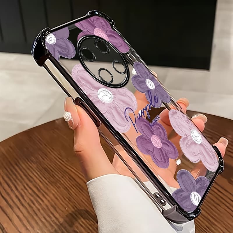 TEMU Phone Case: Electroplated Four-corner Protection Shockproof Magic 7 Lite Clear Transparent Phone Case