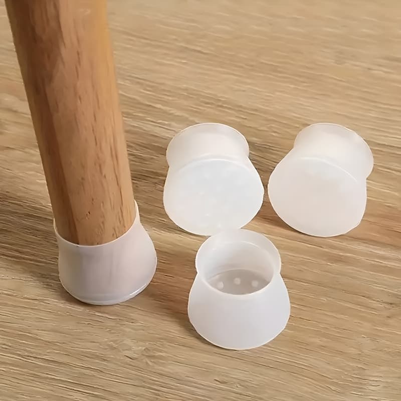 TEMU 15pcs Silicone Chair Leg Covers, Non-slip Furniture Protectors, Thickened Universal Table And Chair Foot Sleeves, Quiet Decorative Caps