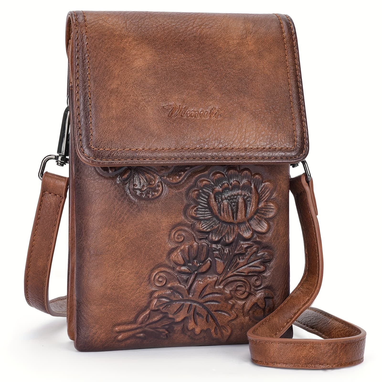 TEMU Compact Purse With Embossed , Ideal For Women As A Mini Phone Shoulder Bag Mom Gift Everyday