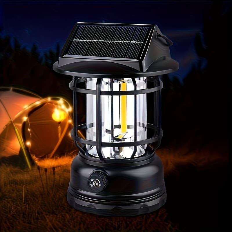 TEMU Retro Camping Lamp Outdoor Professional Tent Lighting Lantern Rechargeable Portable Portable Lighting Lamp