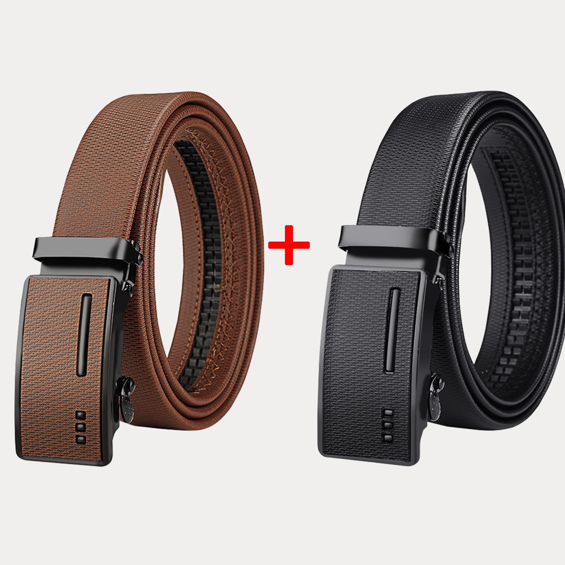TEMU 2 Men's Belt Automatic Waist Belt Korean Version Trendy Casual Middle-aged Youth Business Belt