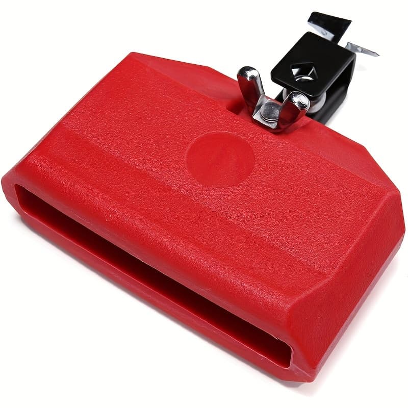 TEMU Jam Block, Red Blue Musical Percussion Block, Latin Drum Instrument, Plastic, Enhancing Of Musical Performance
