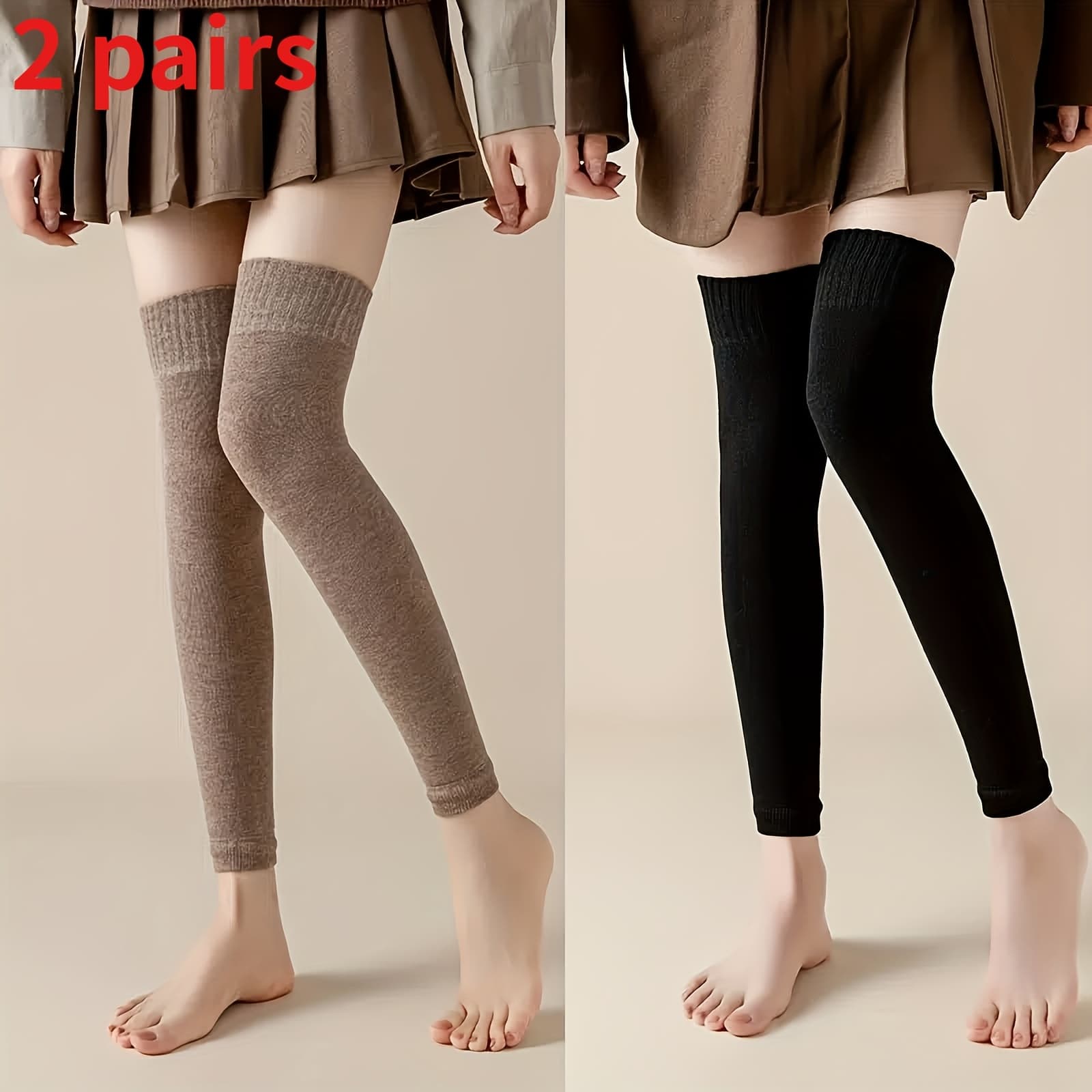 TEMU / Random 5 Pairs Of Women's Autumn/winter Socks, Warm, Stylish, Comfortable, And Versatile For Everyday Wear; Perfect For Gifts Or Christmas