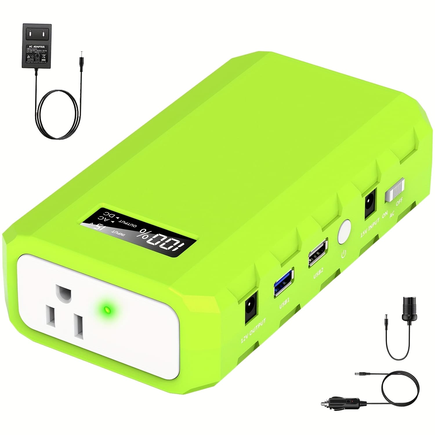 TEMU 88.8wh Portable Power Station Solar Generator 24000mah Lithium Battery Power Bank With Ac Outlet Usb Output Backup Power For Outdoor Camping Hiking Road Trip Cycling Home Emergency Hurricane