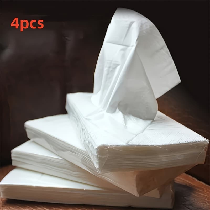 TEMU [ Tissue] Car Tissue Refills | 4 Pack | 30pcs Per Pack | Suitable For Car Tissue Box, Napkins Holder Refill, Travel Tissues, Car Accessories
