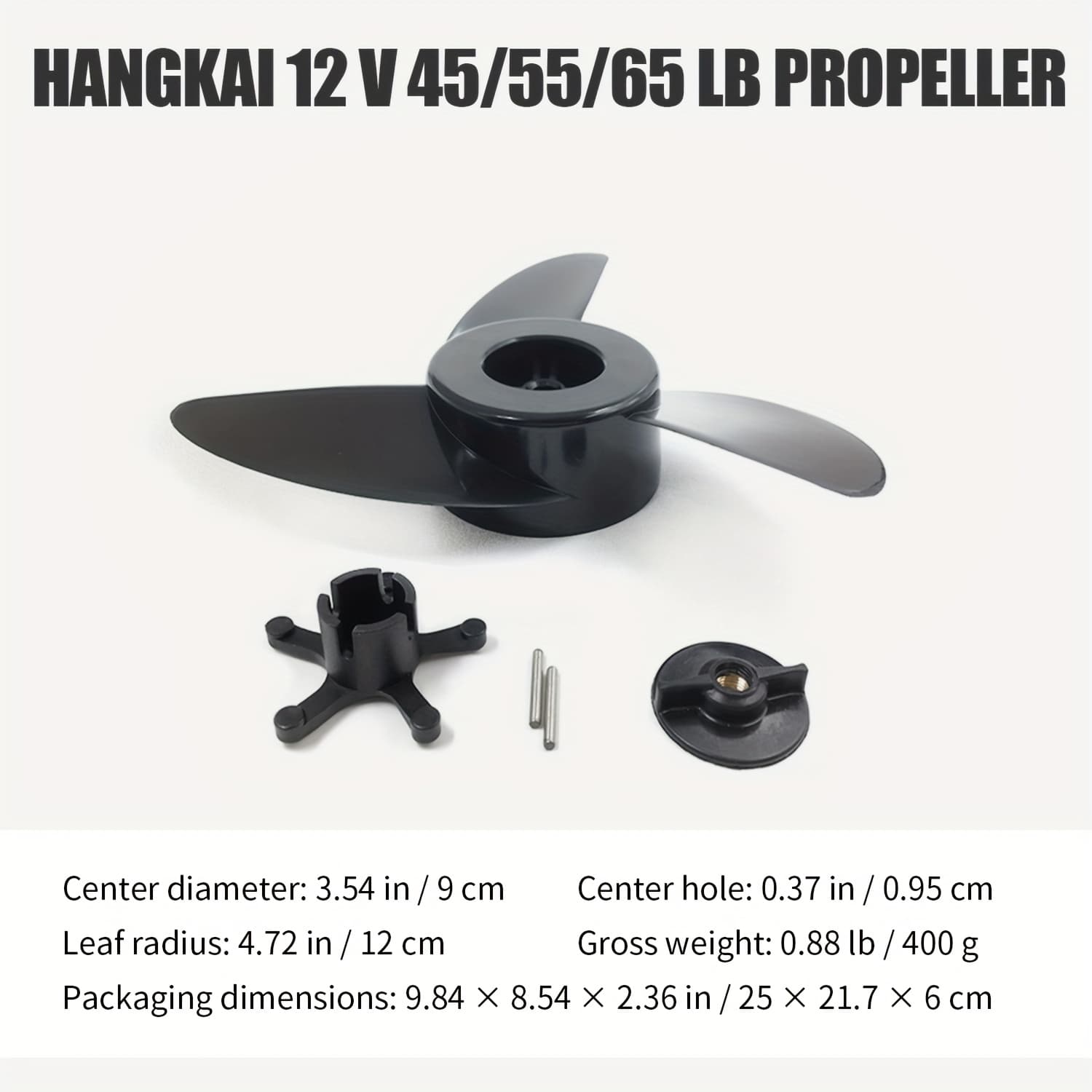 TEMU Koetsu One-pack Propeller For Outboard Propeller Boat Engine Electric Propeller For Electric Motor 12v 45 55 65 Lbs