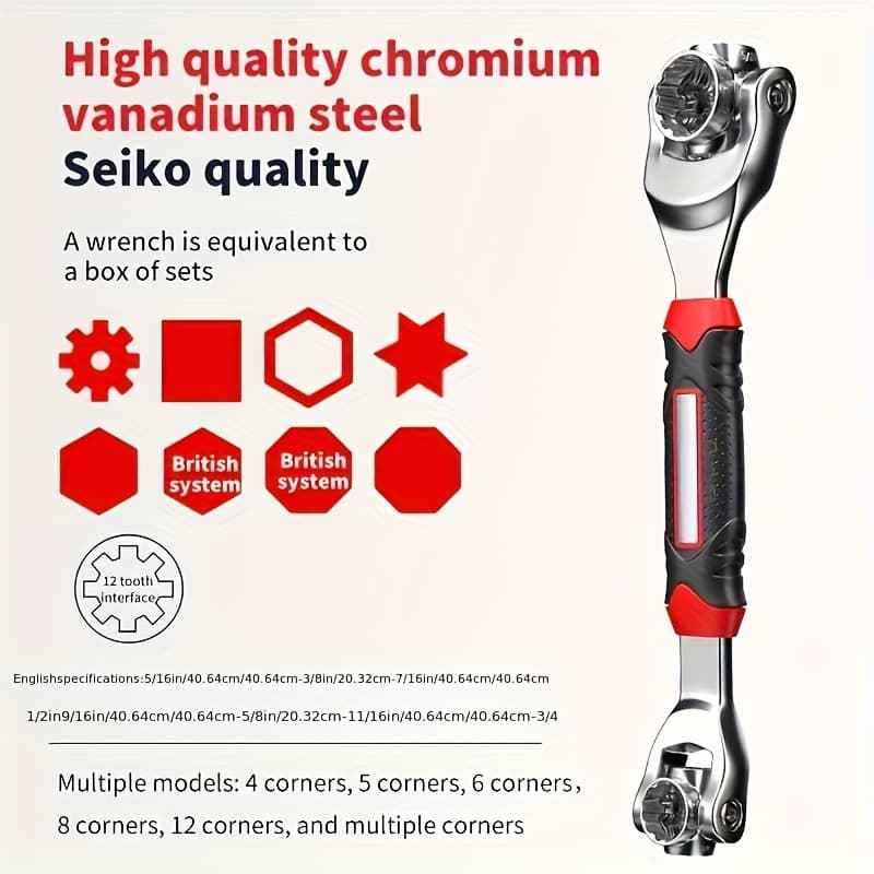 TEMU A Versatile Featuring A Grip, A Head That Rotates , Suitable For Sizes, And Applicable For Car Maintenance Other Uses