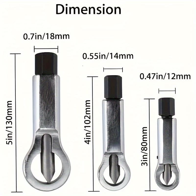 TEMU 3pcs Metal Nut Separator Cracker, Metal Nut Separator Crusher, Manual Pressure Nut Cracker Remover, Extractor Tool