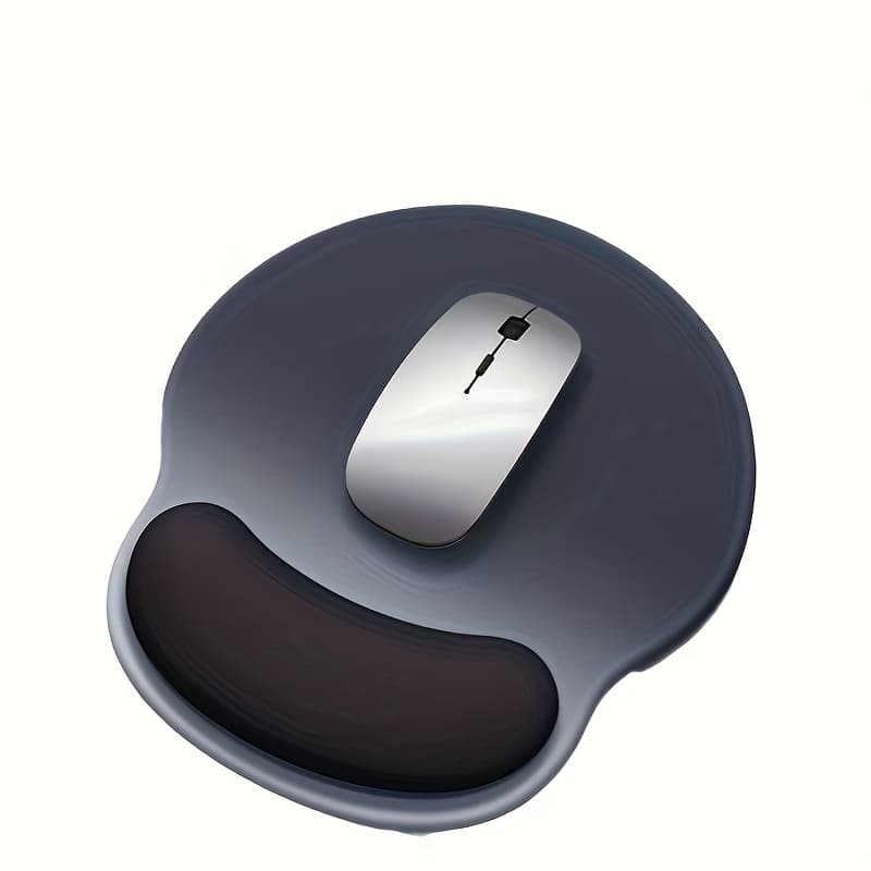 TEMU Ergonomic Non-slip Rubber Mousepad With Wrist Support – Comfortable, For Computers And Laptops, Ideal For Office And Home Use, Mouse Pads For Desk
