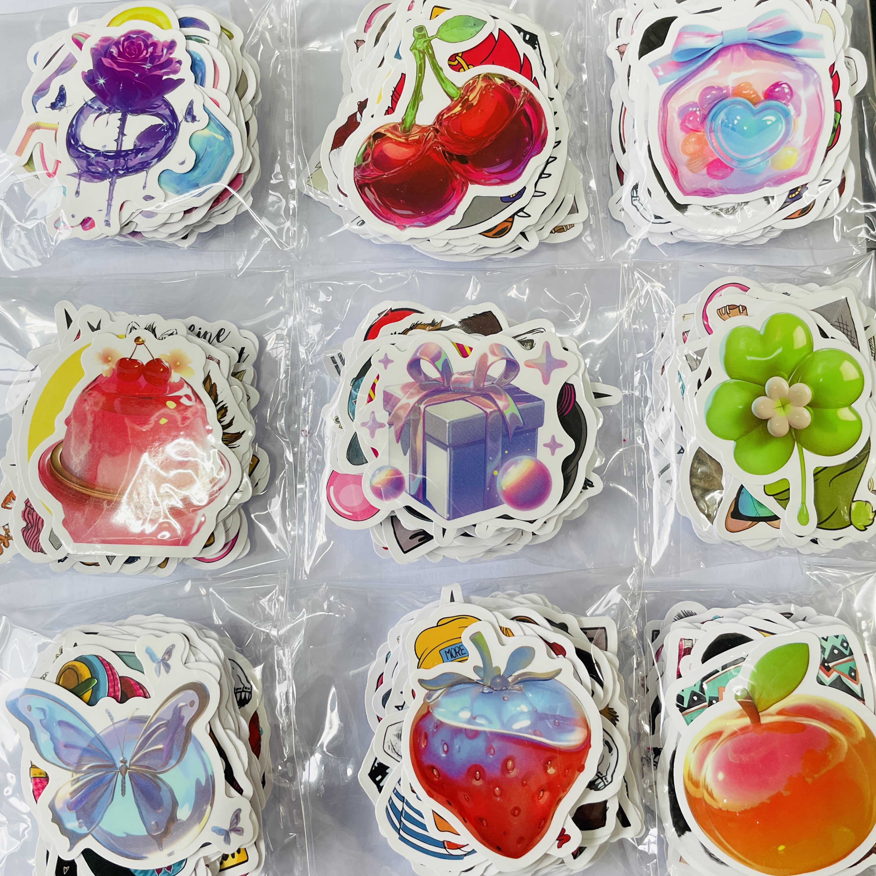 TEMU 300pcs Bulk Stickers For , | Paper Material, No Design For Decoration And Scrapbooking