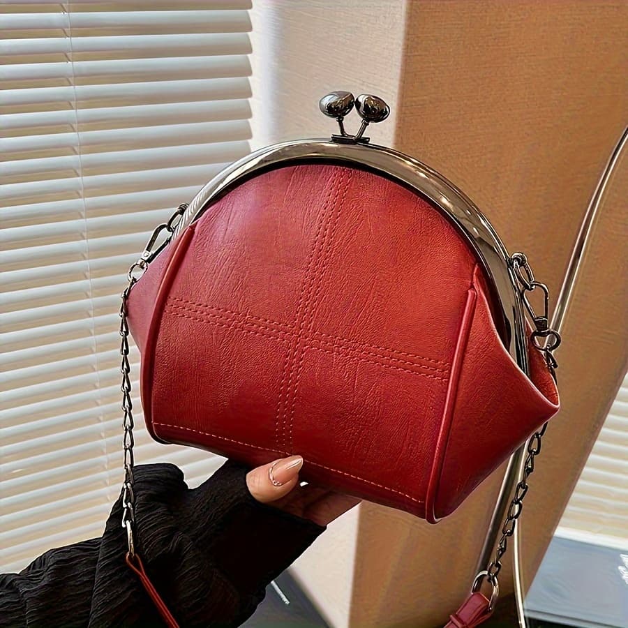 TEMU Retro Chain Shell Bag, All-match Shoulder Bag, Large Capacity Crossbody Bag For Banquet