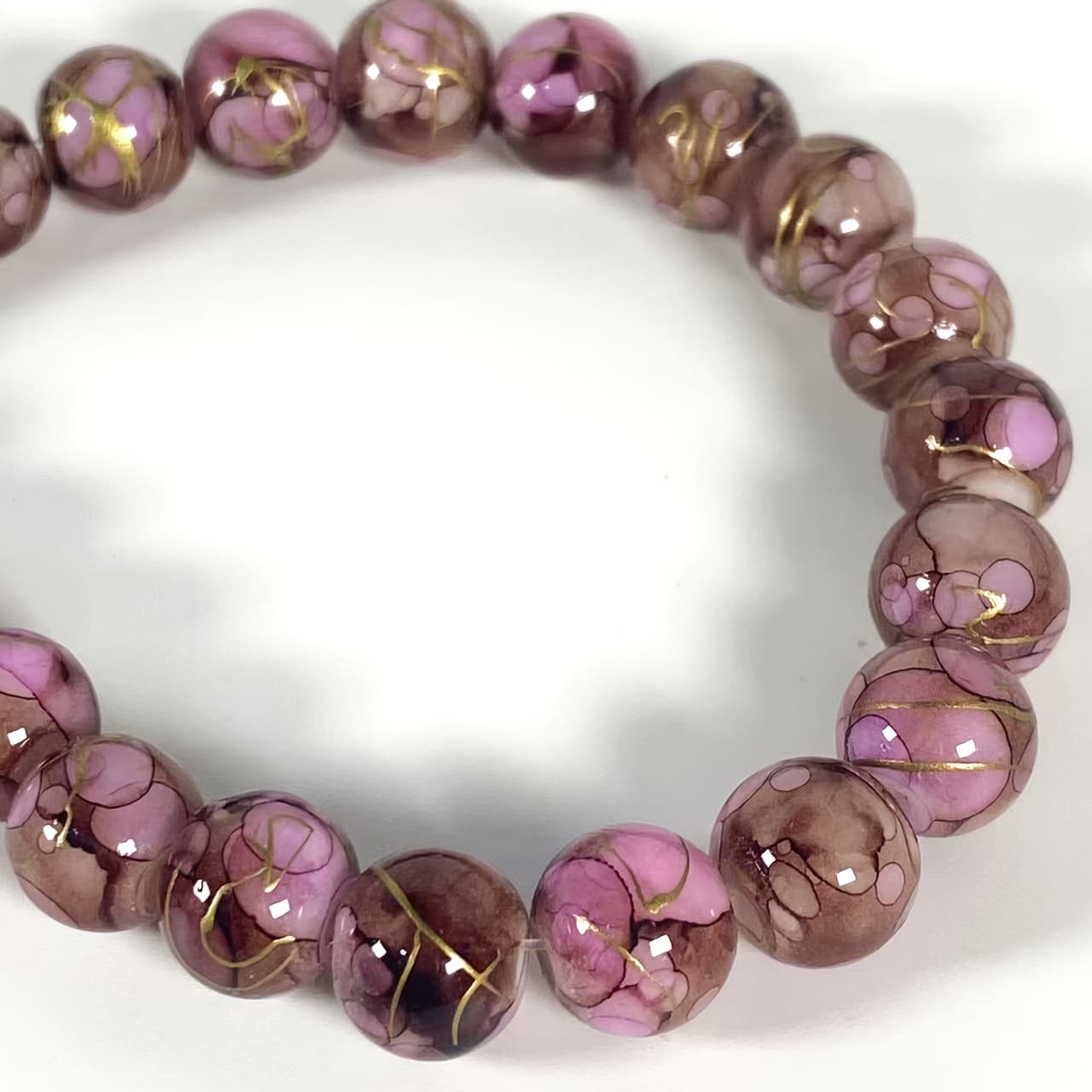 TEMU 102pcs Of 8mm Artificial Round Beads In A Gradient , Luxurious Beads For Crafts, High- Beads, Beads & Bead Assortments