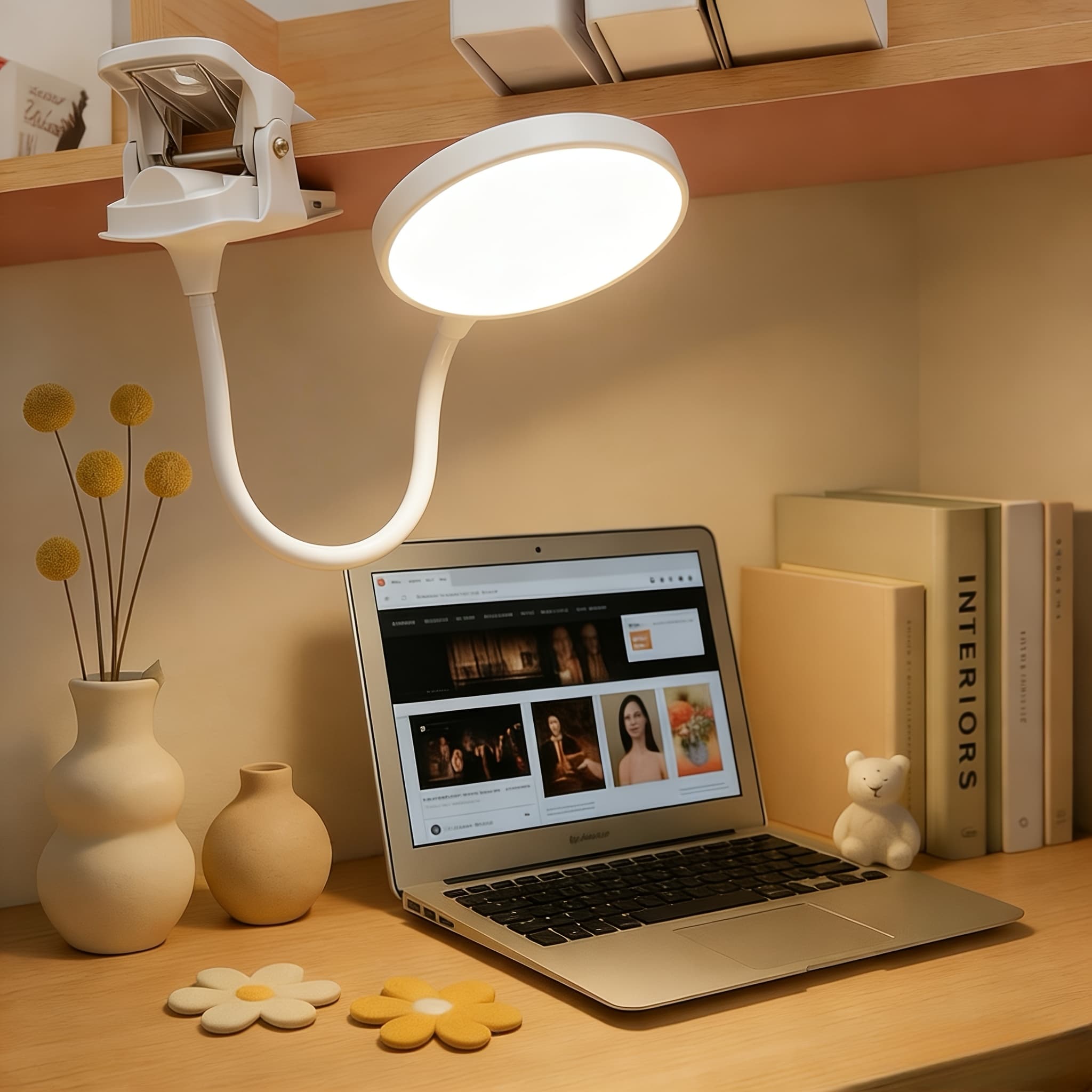 TEMU Rechargeable Led Desk Lamp - 3 Lighting And 3 Brightness Levels - Great For Office, Study, Bedroom Bed, Reading Light, Desk!