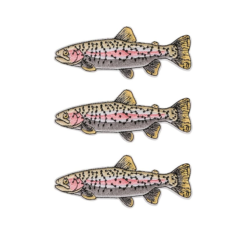 TEMU 3pcs Embroidered Iron-on Patch - Lake, Fish, Fishing, Hobby, Catch - Gift Idea For Him