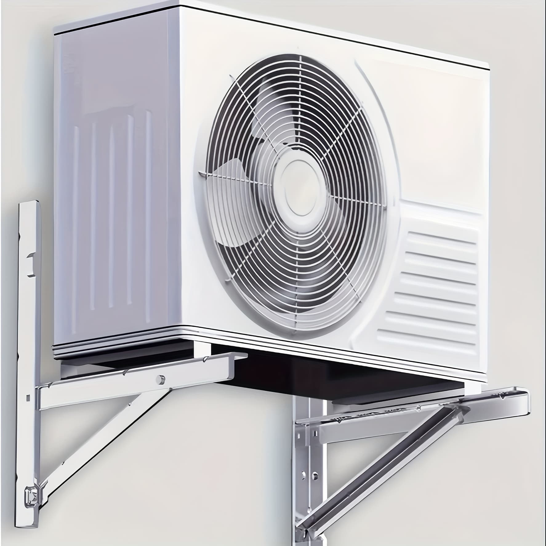 TEMU Outdoor Mini Split Wall Mounting Bracket For 9000-24000 Btu Condenser, Mini Split Stand Stainless Steel Support For Air Conditioner Or Systems.