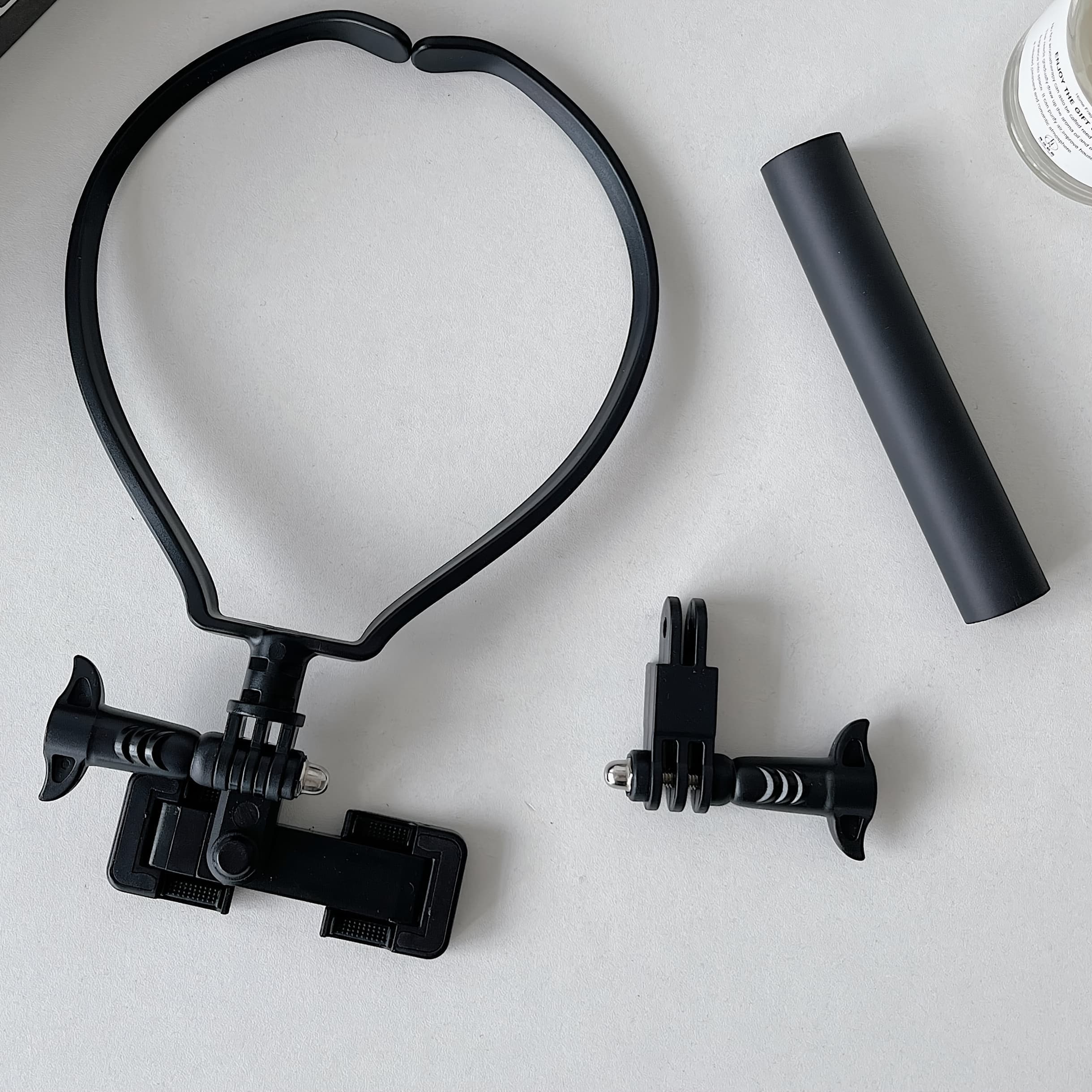 TEMU Versatile Mobile Phone Mount With Neck Strap, Multi-angle Rotation For Vlogging, Fishing & Cycling