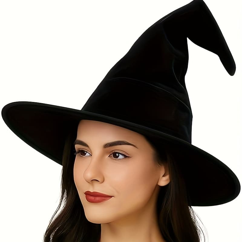 TEMU Halloween Witch Hat, Witch's Hat, Party Ball Hat, Wizard Decoration Prop