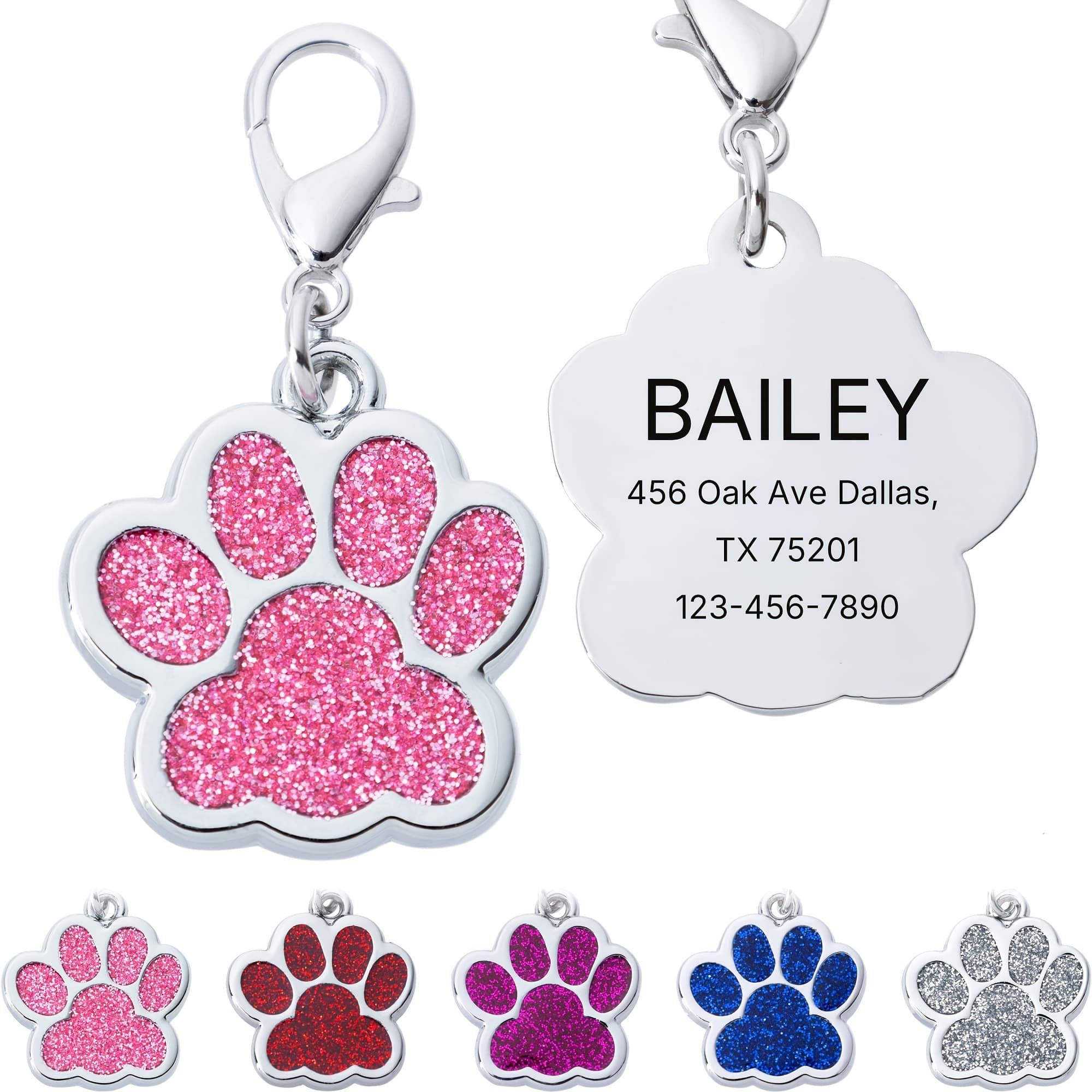 TEMU 1pc Personalized Tag | Engraved Name & Phone Daily Safety Travel Anti-lost Pet Id Tag | Father's Day Gift